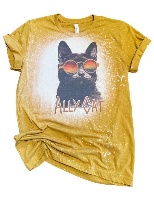 Ally Cat Pride Bleached Tee