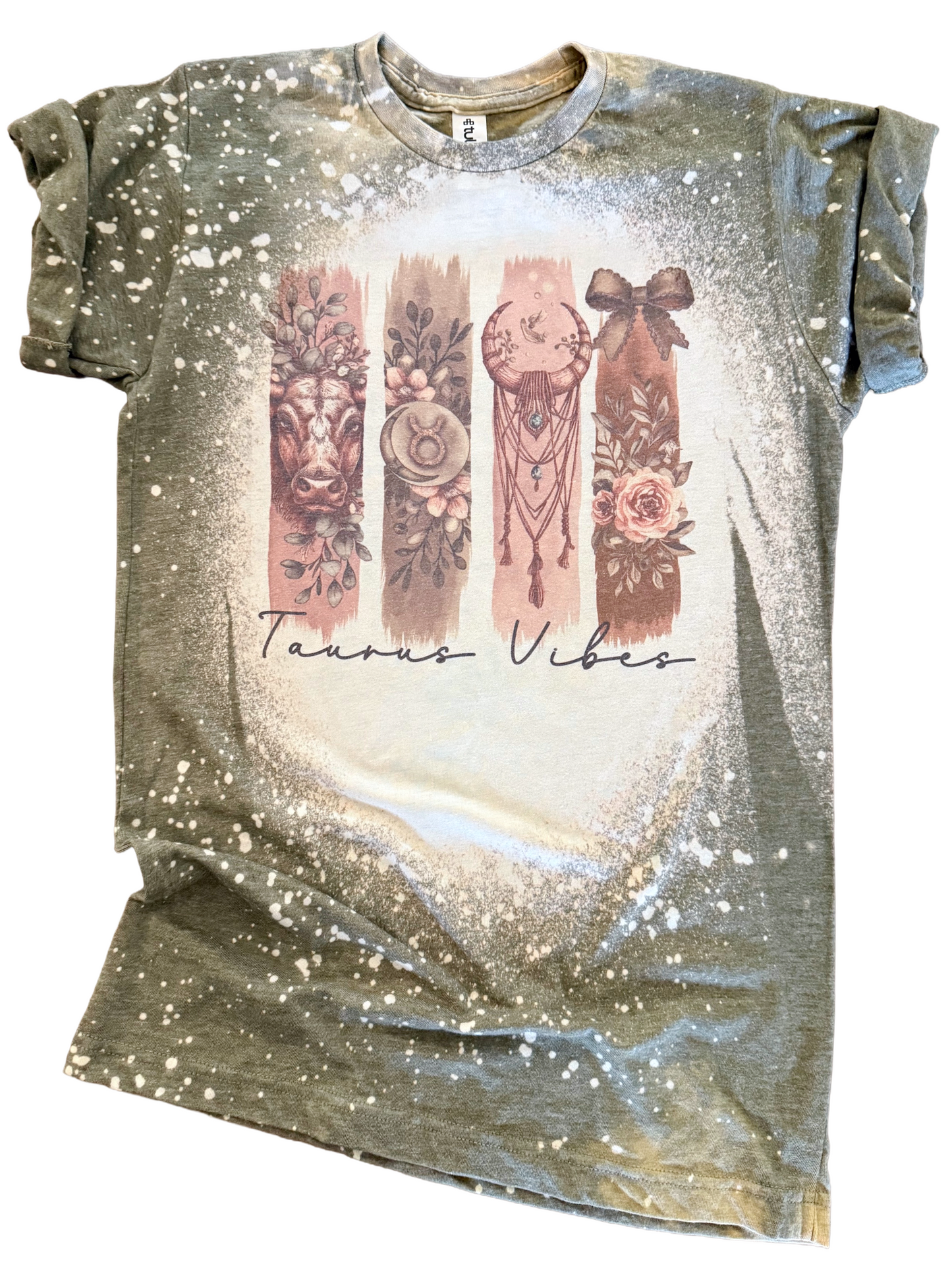 Taurus Vibes – Zodiac Bleached Tee