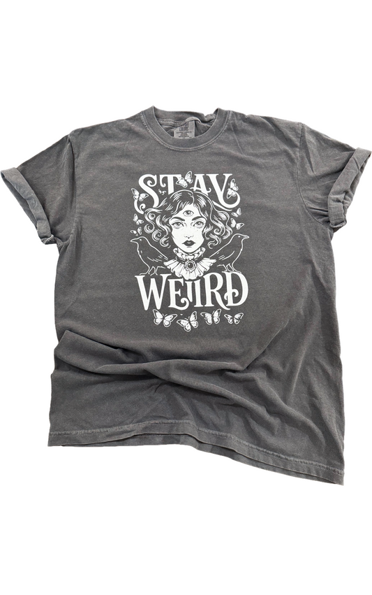 Stay Weird – Third Eye Raven Tee