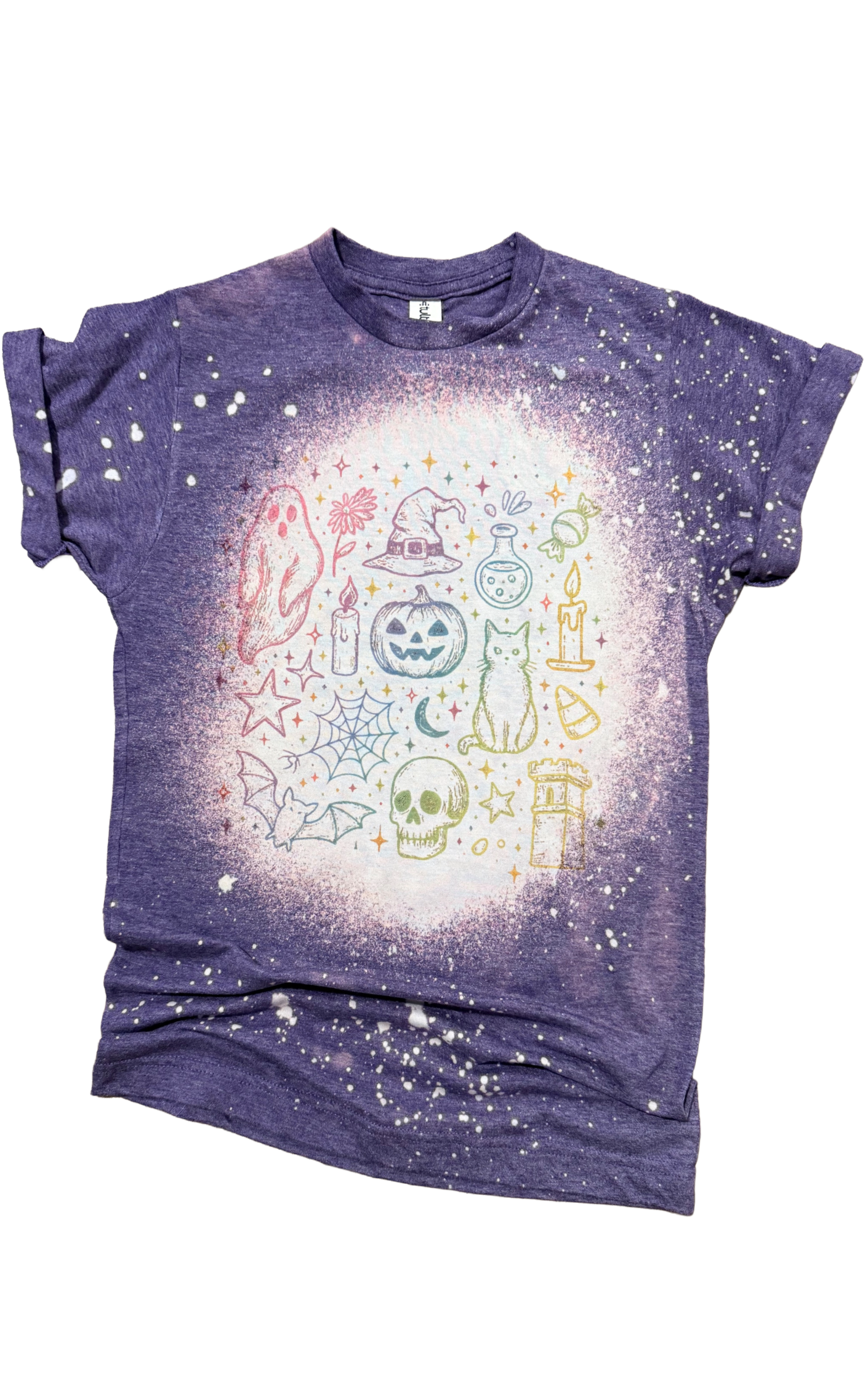 Iridescent Elements Halloween Bleached Tee