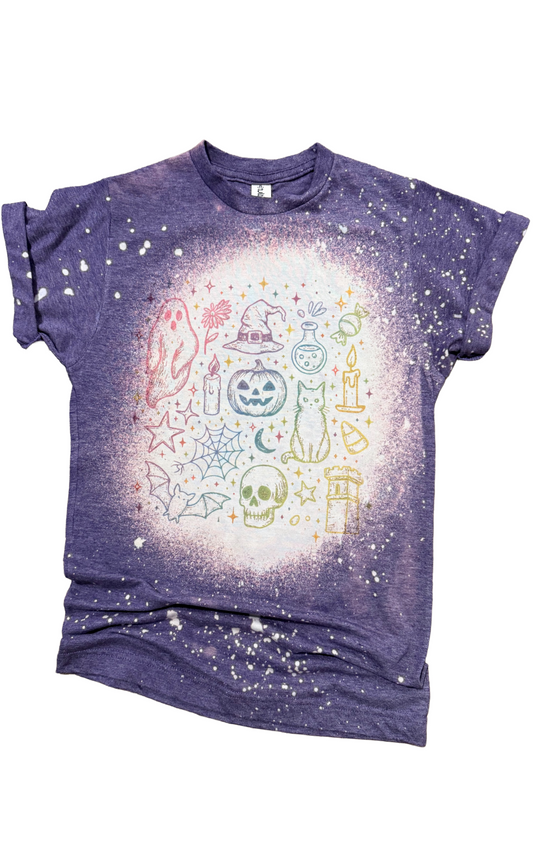 Iridescent Elements Halloween Bleached Tee