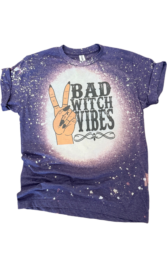 Bad Witch Vibes Bleached Tee