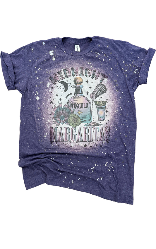 Midnight Margaritas Witchy Bleached Tee