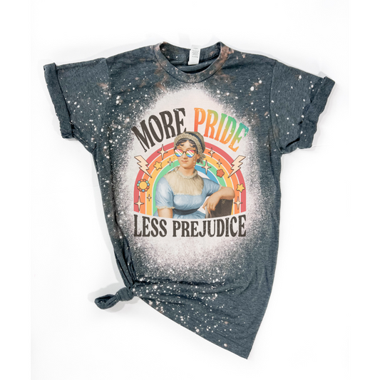 More Pride Less Prejudice Bleached Pride Tee