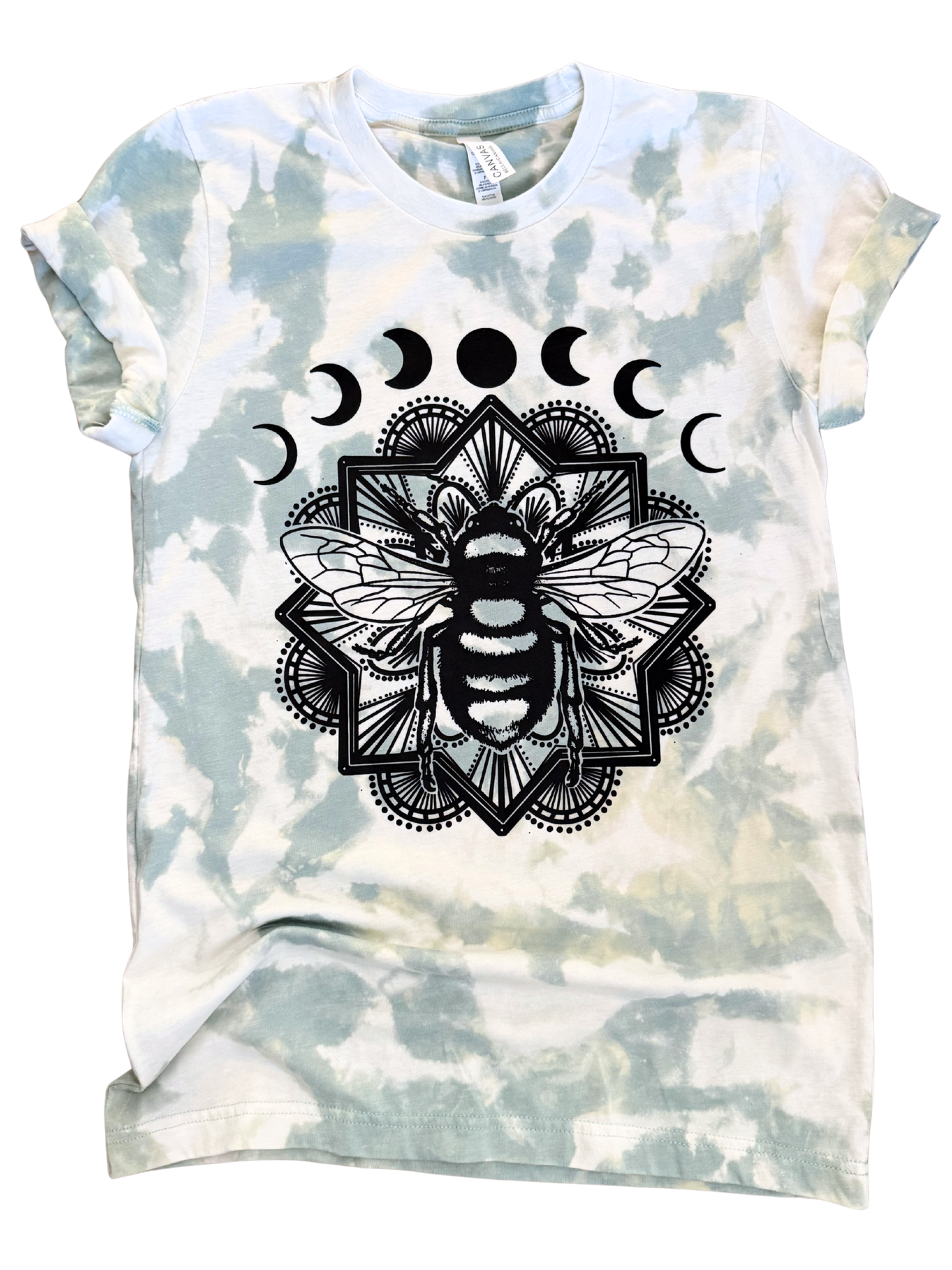 Celestial Bee Mandala Tie- Dye Tee