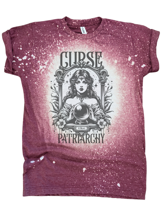 Curse the Patriarchy - Bleached Tee 🔮
