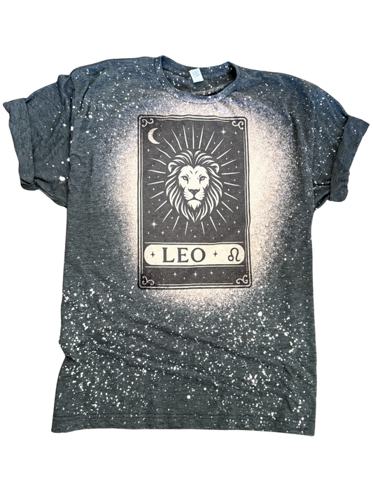 Leo Tarot – Bleached Zodiac Tee