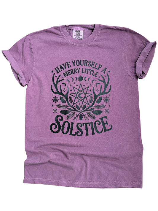 Have Yourself A Merry Little Solstice – Pagan Yule Holiday Tee