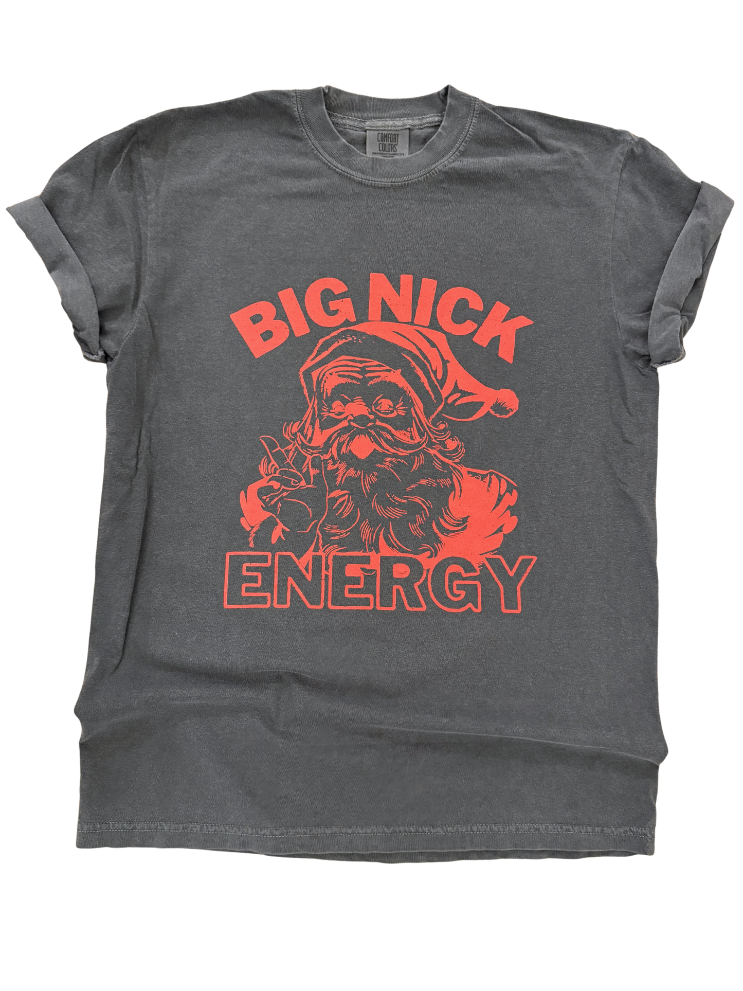 BIG NICK ENERGY – Retro Santa Christmas Tee