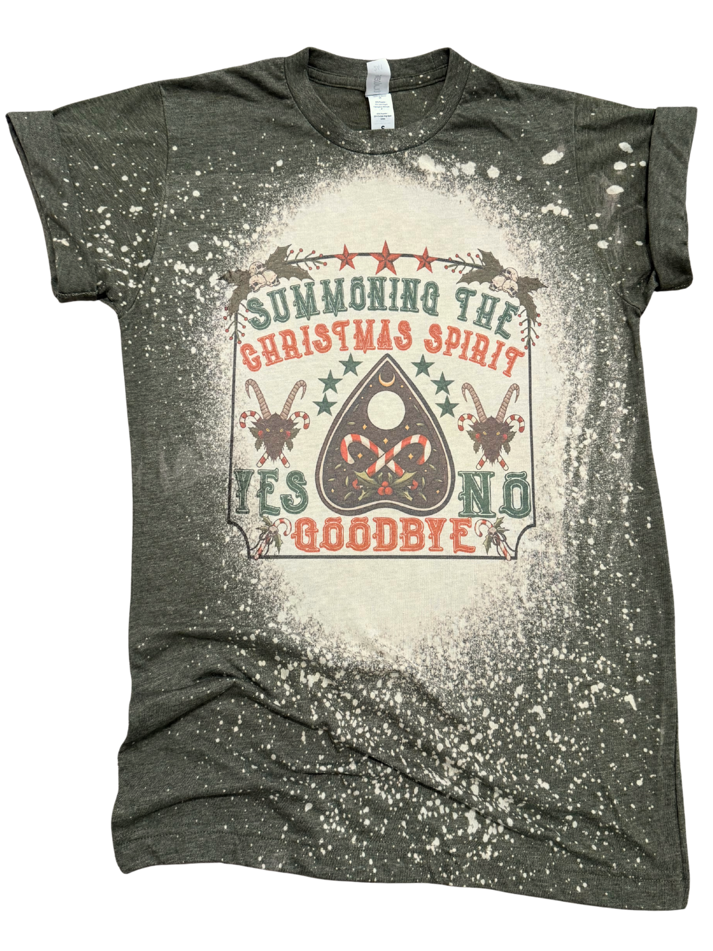 Summoning the Christmas Spirit – Holiday Bleached Tee