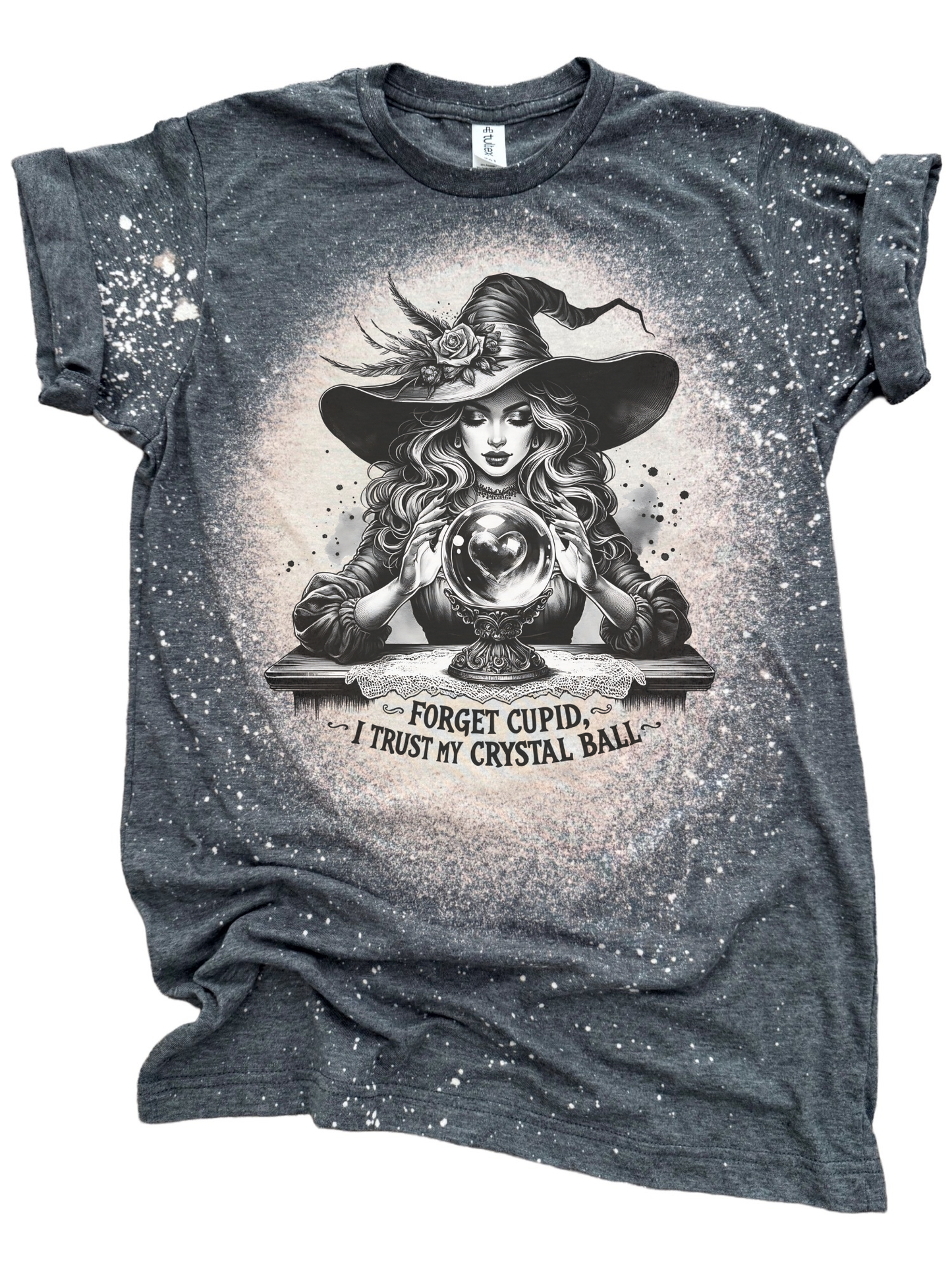 Forget Cupid, I Trust My Crystal Ball – Bleached Valentine's Tee