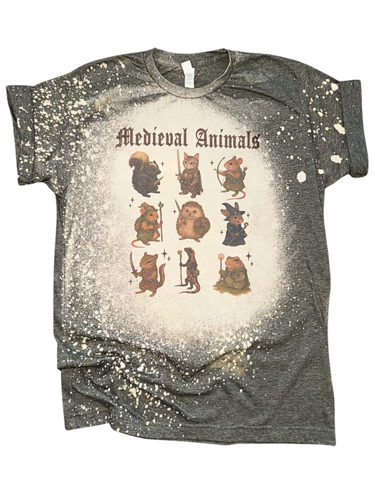 Medieval Animals – Bleached Tee