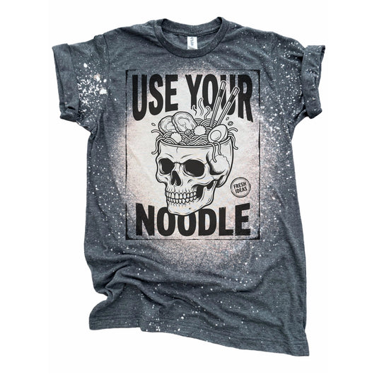 Use Your Noodle - Bleached Tee 🍜💀