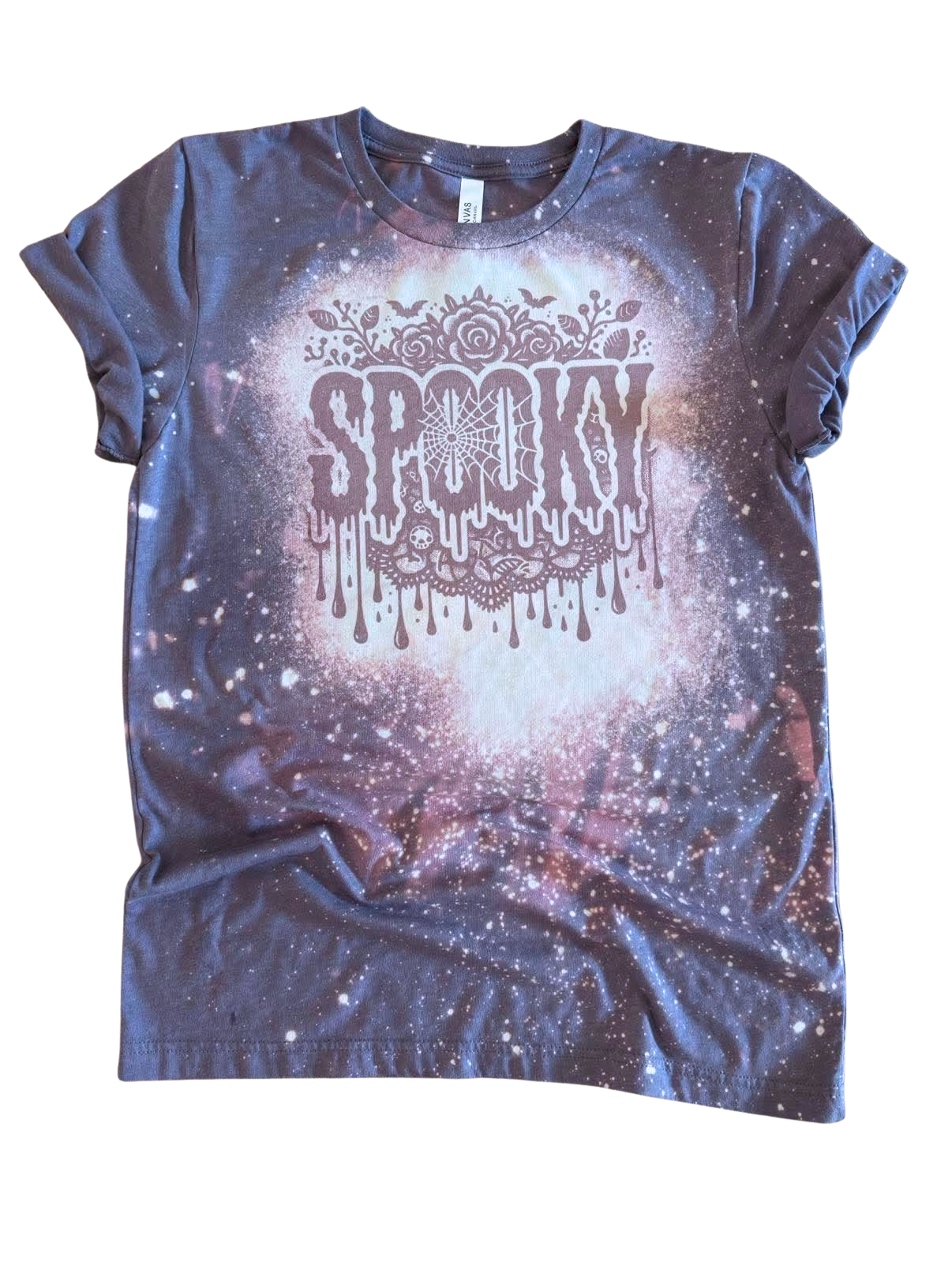 Spooky - Bleached Tee 🕸️🖤