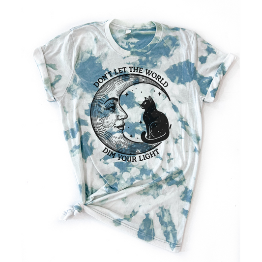 Don't Let The World Dim Your Light Tie Dye Tee