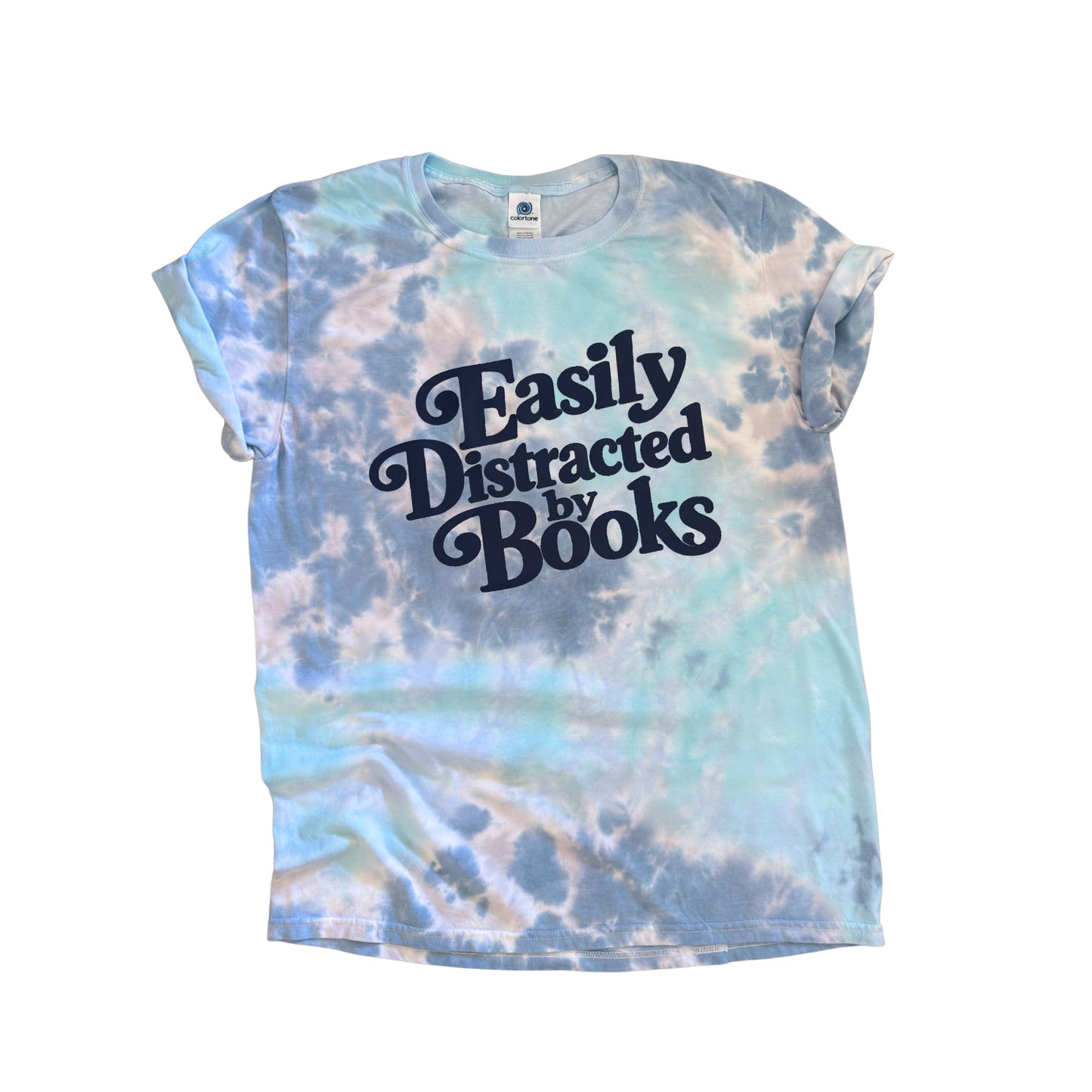 Easily Distracted by Books - Tie Dye Tee 📖✨