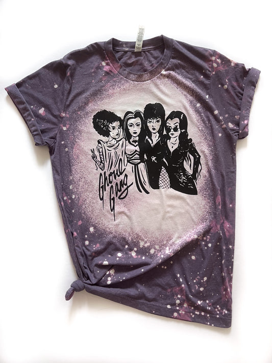 Ghoul Gang Halloween Girls Bleached Tee