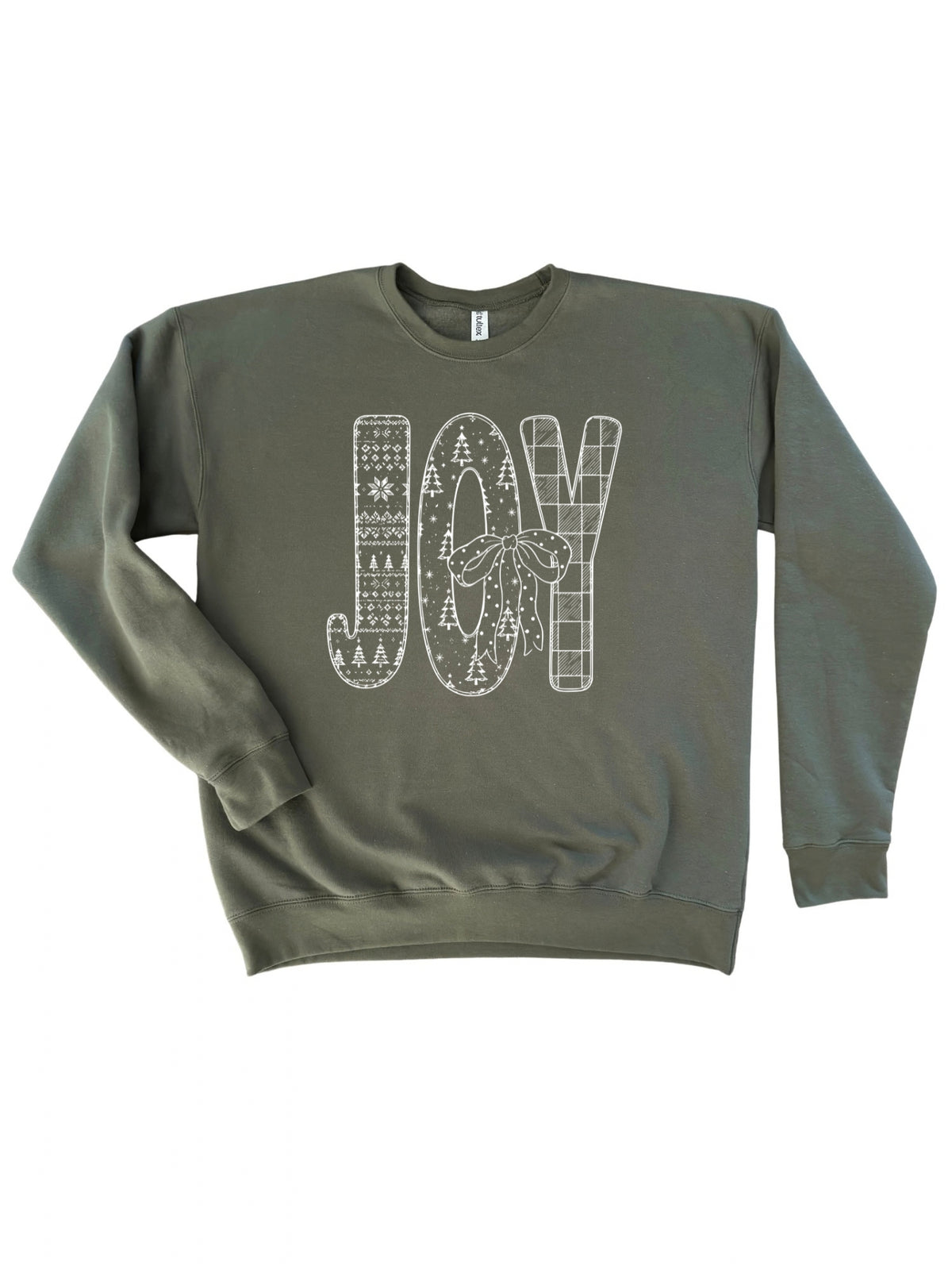 Joy Christmas Bow Crewneck Sweatshirt