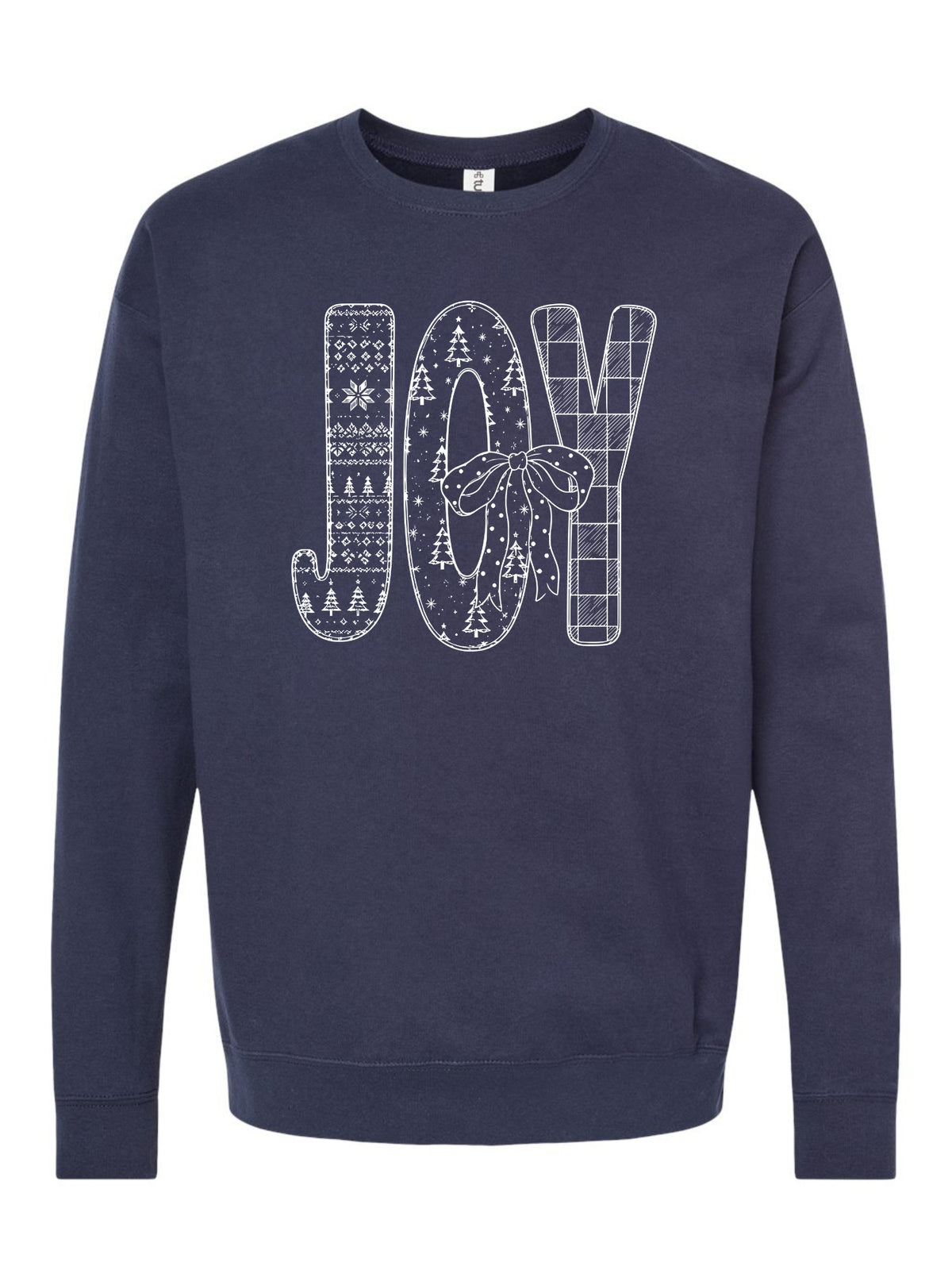 Joy Christmas Bow Crewneck Sweatshirt