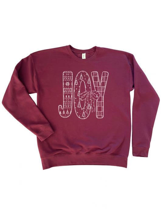 Joy Christmas Bow Crewneck Sweatshirt