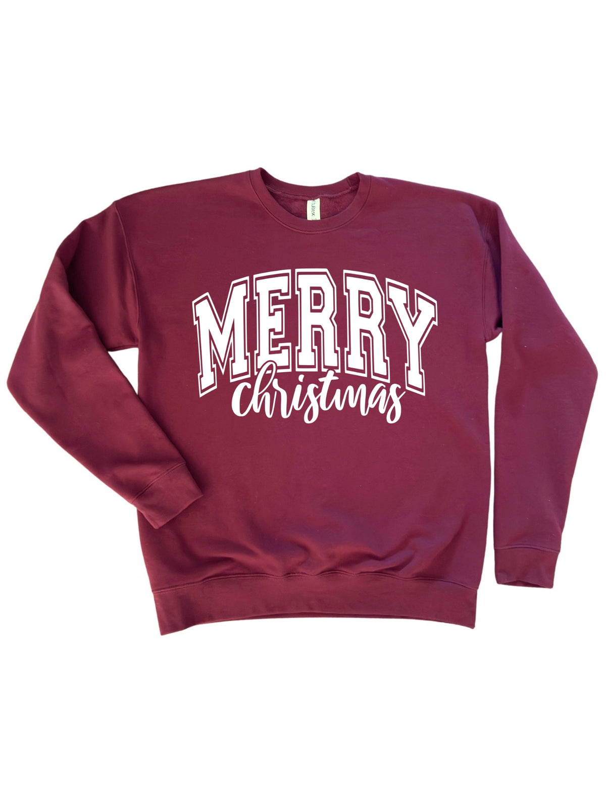 Merry Christmas Varsity Crewneck Sweatshirt