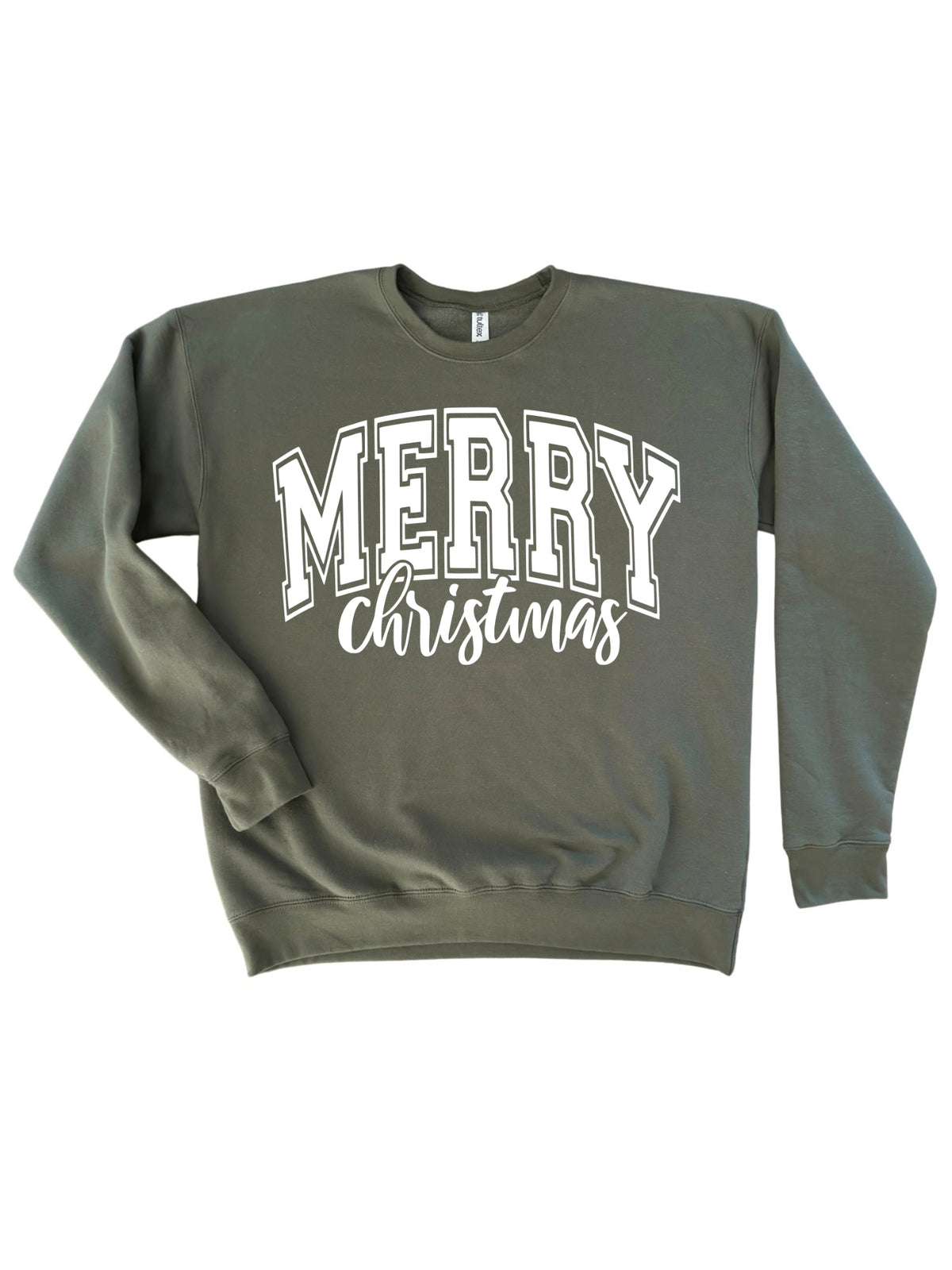 Merry Christmas Varsity Crewneck Sweatshirt