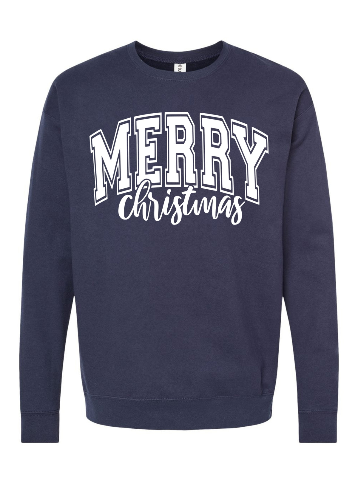 Merry Christmas Varsity Crewneck Sweatshirt