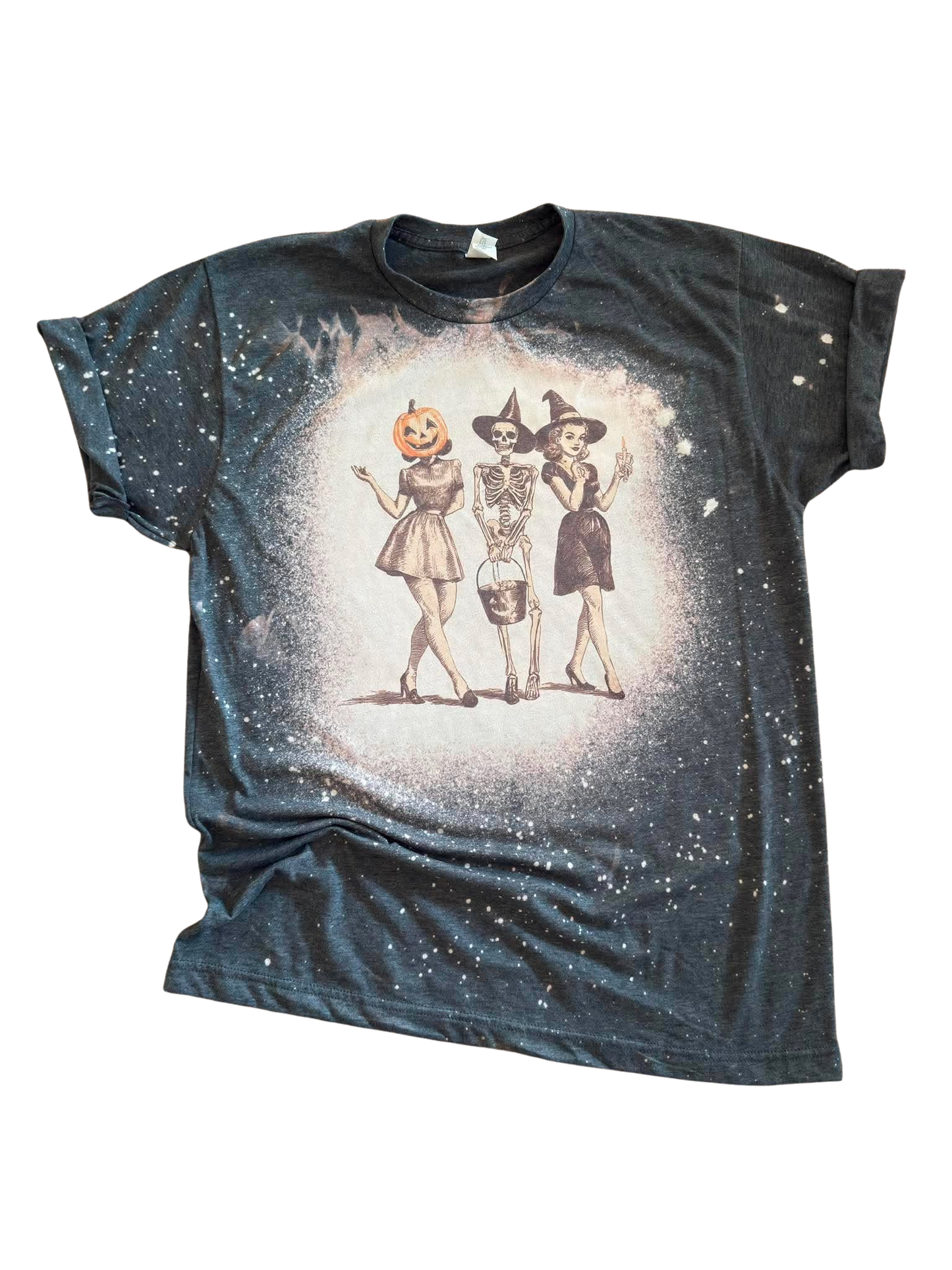 Spooky Squad - Bleached Tee 🎃🖤