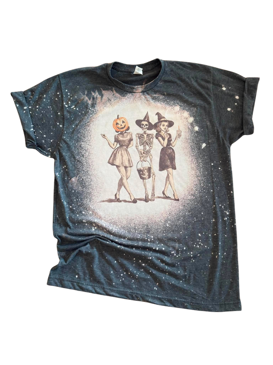 Spooky Squad - Bleached Tee 🎃🖤