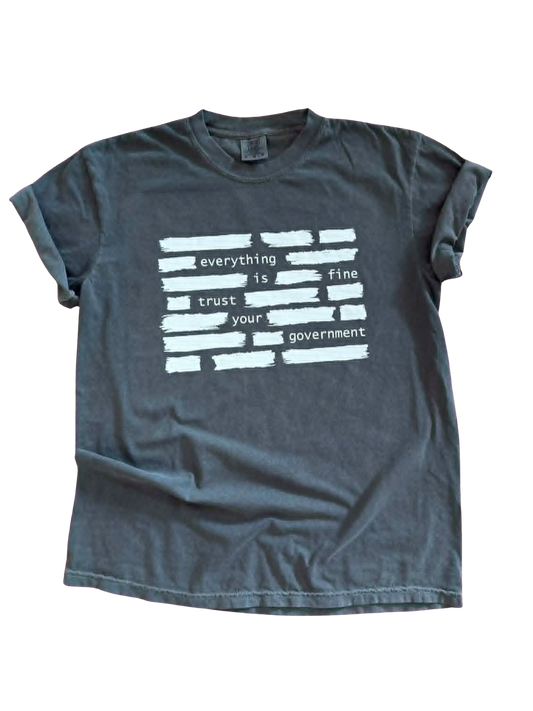 Everything Is Fine - Graphic Tee 🙃🧱✨