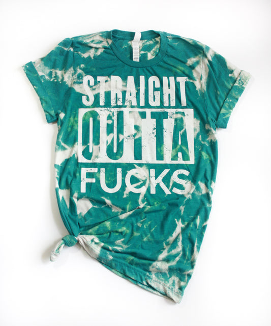Straight Outta F*cks Tie Dye Tee